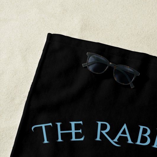 Aangepaste konijn Hole Blue Bunny Strandlaken (In situ)