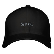 Aangepaste Koning Tekst Basic Flexfit Wol Zwart Kl