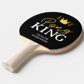 Aangepaste Koning van Tafeltennisbatje (Voorkant Gekanteld)