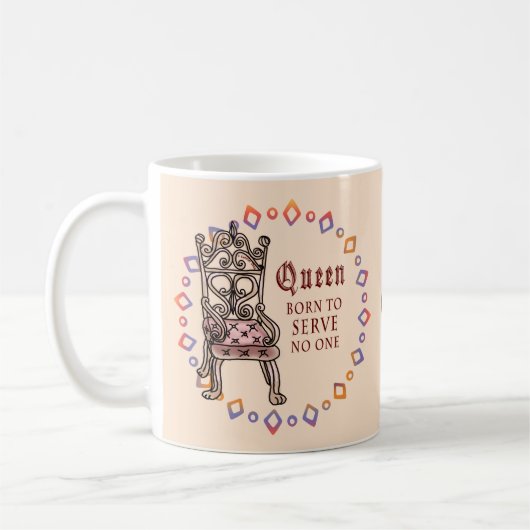 Aangepaste Koningin Bedient Niemand Koffiemok (Links)
