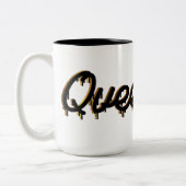 Aangepaste Koningin Gouden kroon met Naam Tweekleurige Koffiemok (Links)