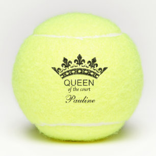 Aangepaste koningin van de baan tennisballen