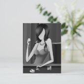 Aangepaste Koningin van het Spel - Las Vegas Casin Briefkaart (Staand voorkant)