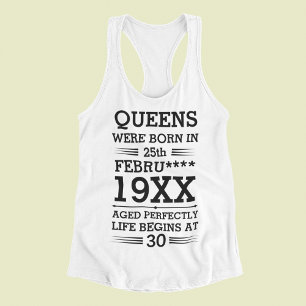 Aangepaste koninginnen werden geboren op de leefti tanktop