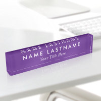 Aangepaste Konings Paars Minimalistische Eenvoudig