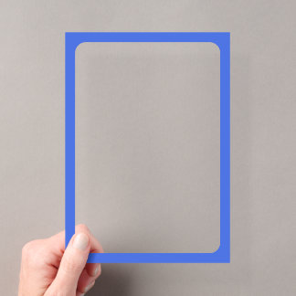 Aangepaste Koninklijke Blauwe Acryl Frame Uitnodig Uitnodigingen