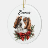 Aangepaste Kooikerhondje Huisdier Keramisch Ornament (Links)