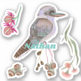 Aangepaste Kookaburra en Eucalyptus Sticker