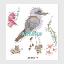 Aangepaste Kookaburra en Eucalyptus Sticker