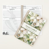 Aangepaste kookboek witte orchideeën recepten Noti Notitieboek (Binnen)