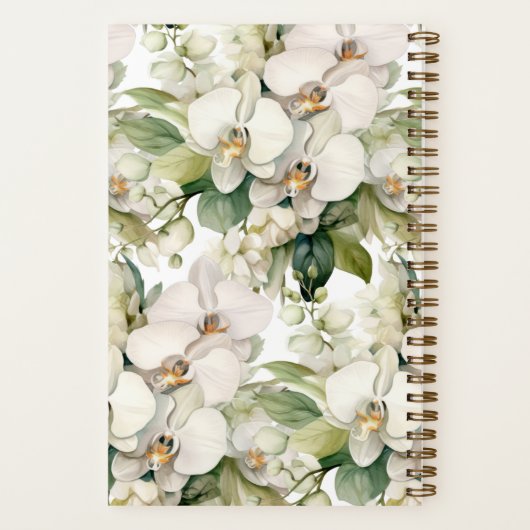 Aangepaste kookboek witte orchideeën recepten Noti Notitieboek (Achterkant)