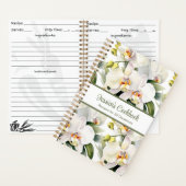 Aangepaste kookboek witte orchideeën recepten Noti Notitieboek (Binnen)