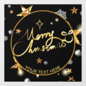 Aangepaste kool Gold Black metallische sterren Raamsticker (Vel)