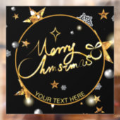 Aangepaste kool Gold Black metallische sterren Raamsticker (Vel 2)