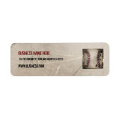 Aangepaste kool  grunge honkbal etiket (Voorkant)