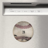 Aangepaste kool  grunge honkbal magneet (Insitu (Vaatwasser))