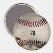 Aangepaste kool  grunge honkbal magneet (Voorkant / Achterkant)