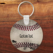 Aangepaste kool  grunge honkbal sleutelhanger (Voorkant)