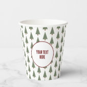 Aangepaste kopbekertjes op papier voor feestdagen papieren bekers (Voorkant)