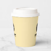 Aangepaste kopjes met deksels (Logo & naam & sloga Papieren Bekers (Links)