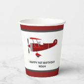 Aangepaste kopjes voor rode vliegbladen papieren bekers (Achterkant)