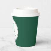 Aangepaste kopjes voor zakelijke koffie papieren bekers (Achterkant)