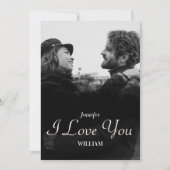 Aangepaste koppel foto Fijne Valentijnsdag Feestdagenkaart (Voorkant)