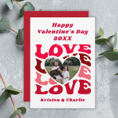 Aangepaste koppel foto Fijne Valentijnsdag Feestdagenkaart