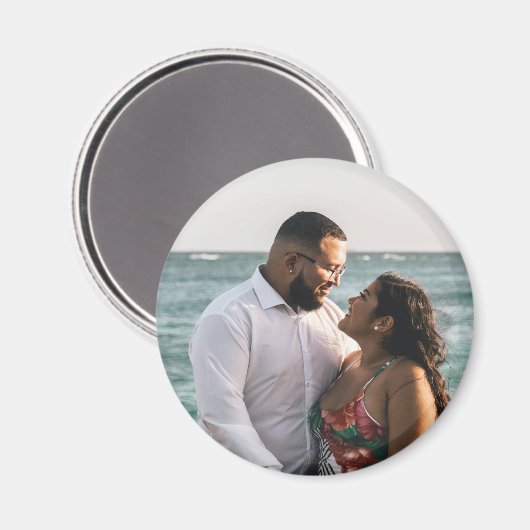 Aangepaste koppel foto gepersonaliseerd magneet (Voorkant / Achterkant)