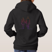 Aangepaste koppel hoodie (Achterkant)