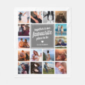 Aangepaste koppelfotocollage fleece deken (Voorkant)