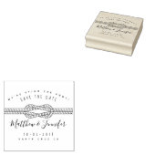 Aangepaste koppeling van het script Knot Rustic sl Rubberstempel (Gestempeld)