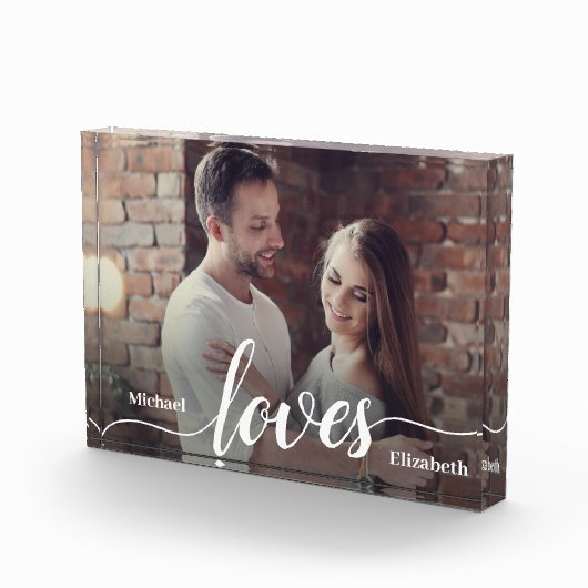 Aangepaste Koppels Foto Liefde Script (Rechts)