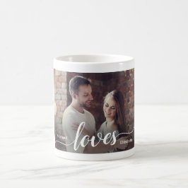 Aangepaste Koppels Foto Liefde Script Koffiemok
