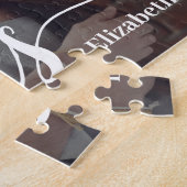 Aangepaste Koppels Foto Liefde Script Legpuzzel (Zijkant)