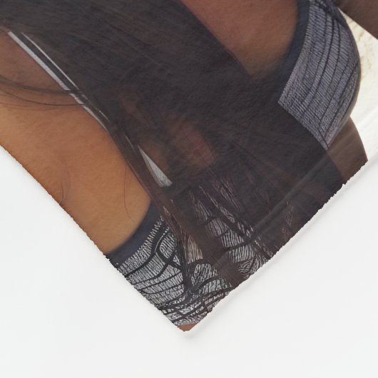 Aangepaste koppels samen voor altijd Fotocollage Fleece Deken (Hoek)