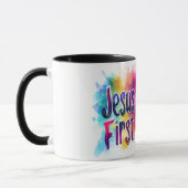 Aangepaste koptekst Jesus First Mok (Links)