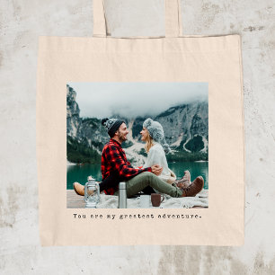 Aangepaste koptekst voor fototypemachine tote bag