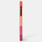 Aangepaste koraal perzik oranje magenta rood roze Case-Mate iPhone case (Achterkant/links)