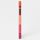 Aangepaste koraal perzik Sinaasappel magenta rood  iPhone Hoesje (Linkerkant)