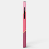 Aangepaste koraal rode pastel blush roze kunst str Case-Mate iPhone case (Achterkant/links)