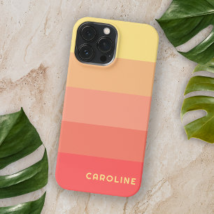 Aangepaste koraal rode perzik Oranje meloen gele s iPhone 13 Pro Max Hoesje