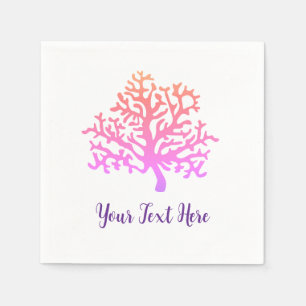 Aangepaste Koraalrif Schilderij Servet