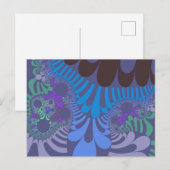 Aangepaste korenbloemblauwe mod-postkaart briefkaart (Voorkant / Achterkant)