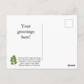 Aangepaste korianderkruidpostkaart briefkaart (Achterkant)