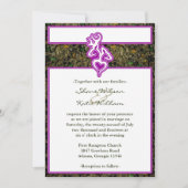 Aangepaste korte kleurenuitnodiging voor jaagbruil kaart (Voorkant)