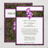 Aangepaste korte kleurenuitnodiging voor jaagbruil kaart (Voorkant / Achterkant)