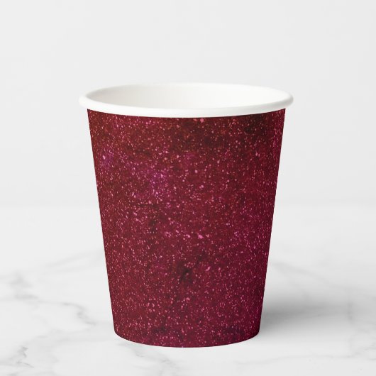 Aangepaste Kosmische Bourgogne Papieren Bekers - B (Voorkant)