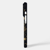 Aangepaste Kosmische Celestial Goud Zwarte Zon Maa Case-Mate iPhone Case (Achterkant / Links)