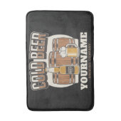 Aangepaste koude bieren, eik en brei badmat (Voorkant Verticaal)